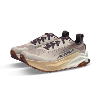 Altra Women's Olympus 6 Taupe Left & Right
