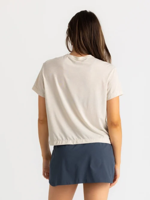 Free Fly Women's Elevate Lightweight Tee Heather Birch Back
