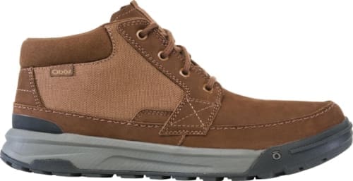 Oboz Mens Burke Chucka Grizzly Outside
