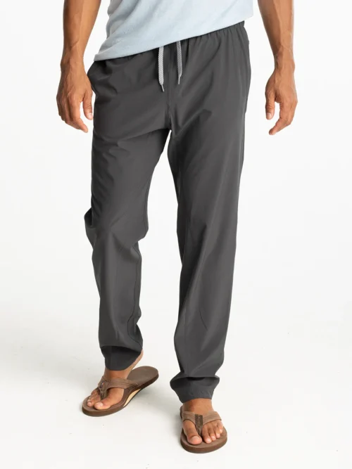 Free Fly Men's Breeze Pant Black Sand Front