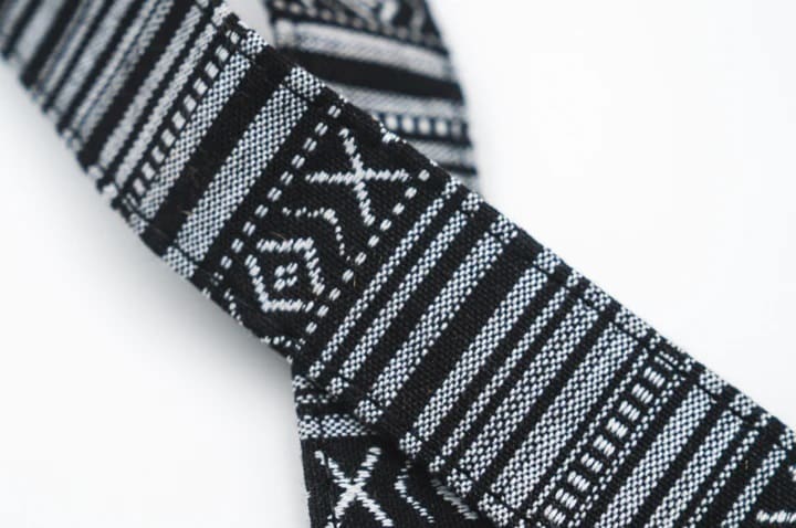 Nocs Provisions Woven Tapestry Strap Black White