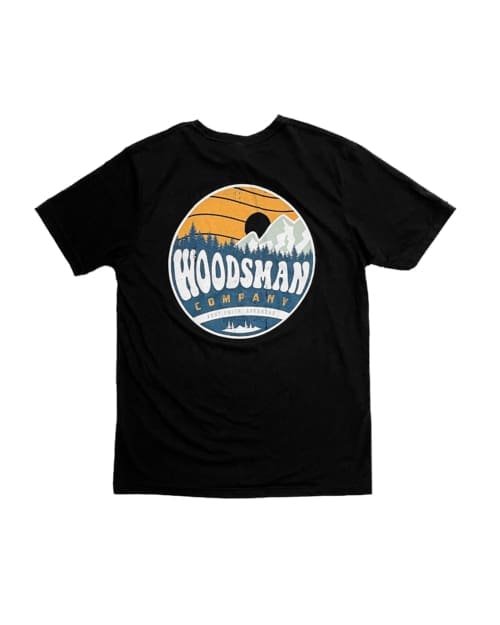 Men's Groovy Outdoors Graphic Short Sleeve Tee in Black