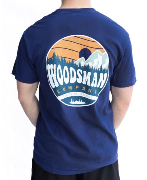 Men's Groovy Outdoors Graphic Short Sleeve Tee in True Navy