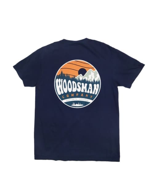 Men's Groovy Outdoors Graphic Short Sleeve Tee in True Navy
